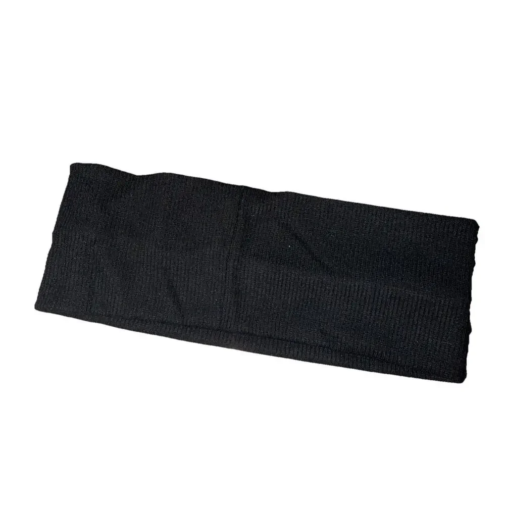 Alo Black Ribbed Headband Unisex Adults One Size Athletic Fitness Yoga Solid I